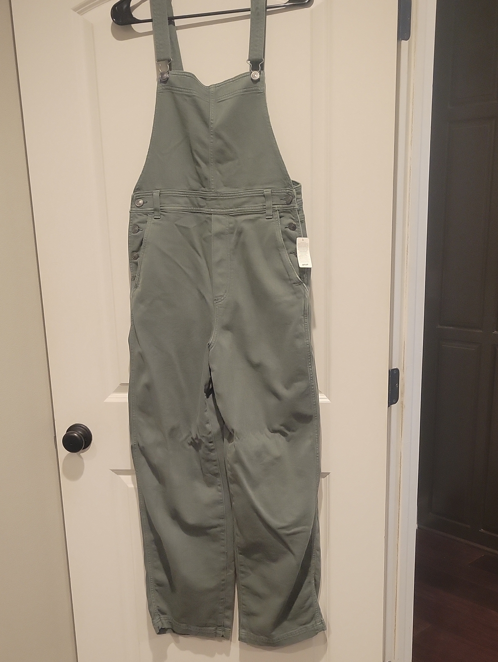 Aerie Olive Green Utility Overalls